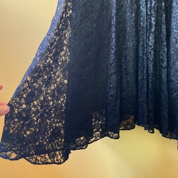 Vintage 90s Black Lace Stevie Nicks Dress sz S/M - Picture 5 of 5